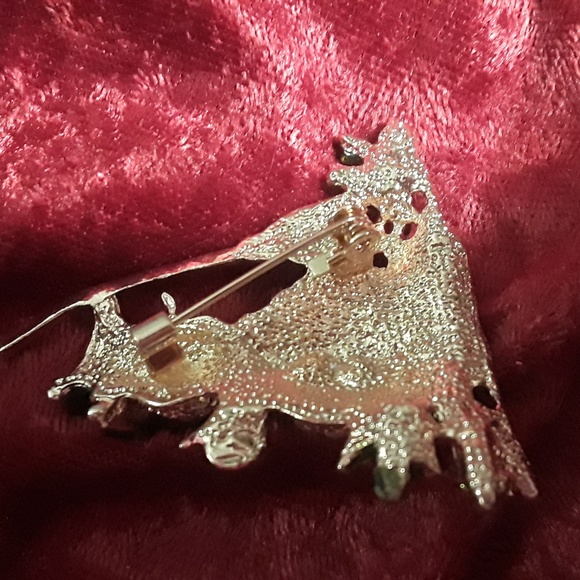 Snowman pin, Rhinestone Frosty, Christmas Pin - Picture 4 of 5